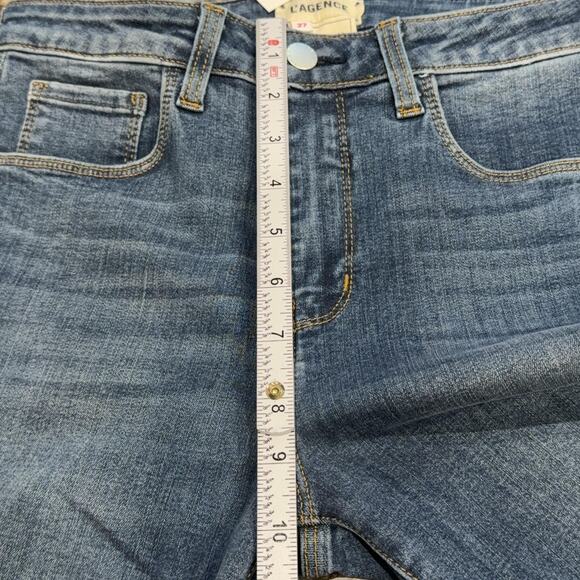 L'Agence Margot Jeans Womens 27 Blue High Rise Skinny Light Vintage Stretch NWT - Picture 8 of 11